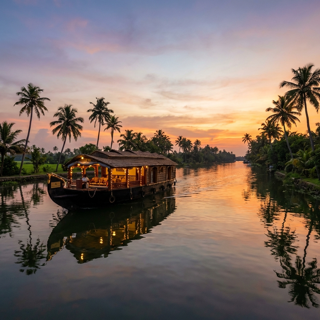 Luxury Backwater Houseboat Stay